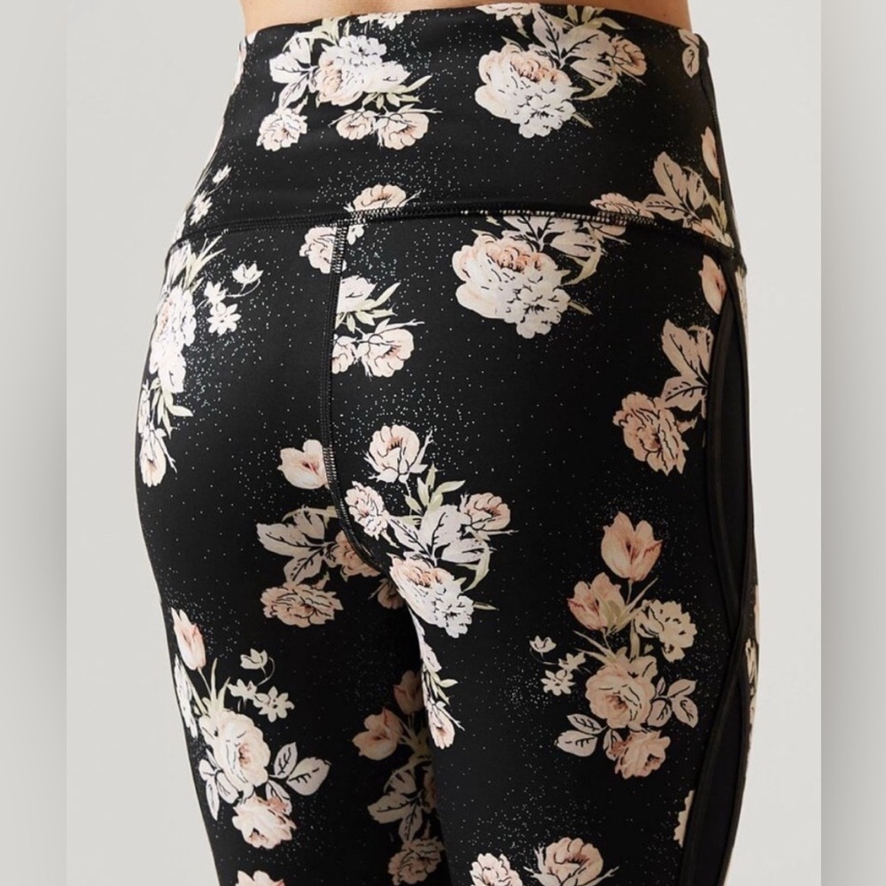 FP Movement by Free People Black Floral High-Waist Leggings - Picture 5 of 15